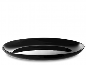 Piatto ovale Premiere nero 33x25 cm
