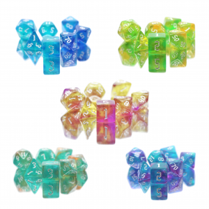 Glitter Colors Mixed Dice Sets