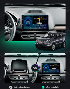 ANDROID autoradio navigatore per Ford Ecosport 2018-2021 CarPlay Android Auto GPS USB WI-FI Bluetooth 4G LTE