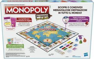 Monopoly - In Viaggio per il Mondo, gioco da tavolo per famiglie e bambini dagli 8 anni in su