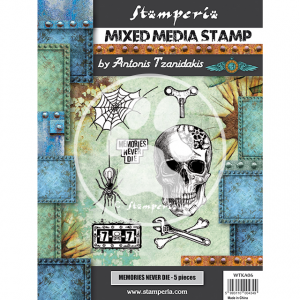Mixed media stamp 15X20 - Memories never die