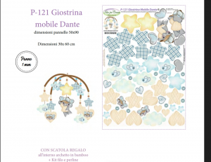 P 121 - PANNELLO GIOSTRINA MOBILE DANTE - Pannelli pannolenci stampato idee per creare misura copertina