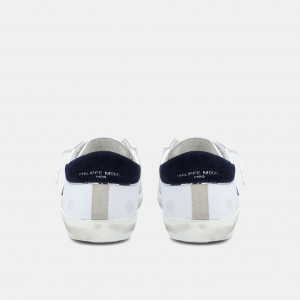 Sneakers Philippe Model PRSX Low - Bianco Blu Suede