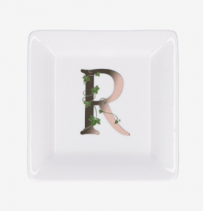 Porcellana Bianca - Piattino Quadrato 'R'