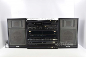 Stereo Philips FCD485 (funzionante) Con TAPE, VINILI, CD E RADIO + Casse