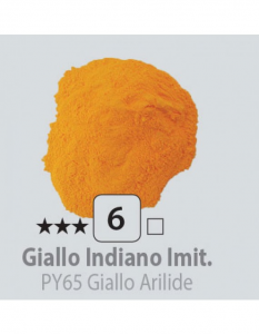 Pigmenti in polvere  vasetto vetro125ml Giallo indiano - Giallo Arilide 