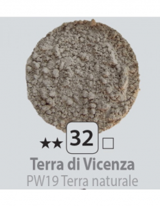 Pigmenti in polvere  vasetto vetro125ml Terra di Vicenza - Terra naturale 