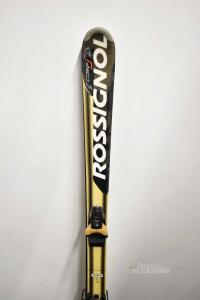 Ski Junior Rossignol 98 Cm Schwarz Bindungen Gold Rossignol