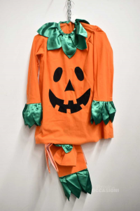 Costume Carnival From Pumpkin Kids Size.140 Cm