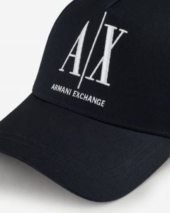 Berretto baseball nero con logo AX