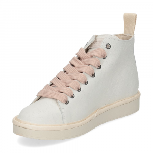 Panchic P01W ankle boot scratched suede white powder pink-4
