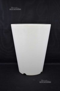 Vase For Garden White Per External With Predisposizione Per Lights Led