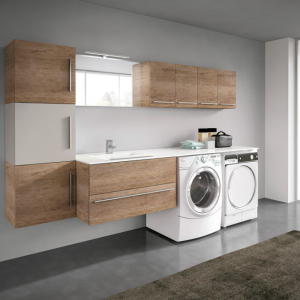 Laundry cabinet with washer and dryer cover top Store 14 Geromin