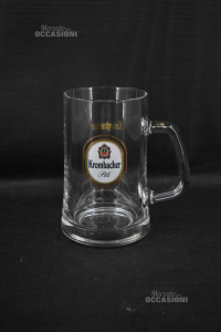 5 Beer Glasses Krombacher Glass From Middle Liter