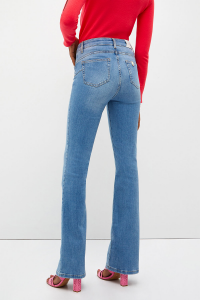 Jeans Flare Vita Alta Bottom Up
