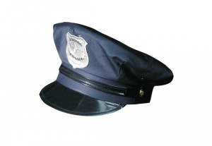 Cappello poliziotto blu 58 60cm 1 pz