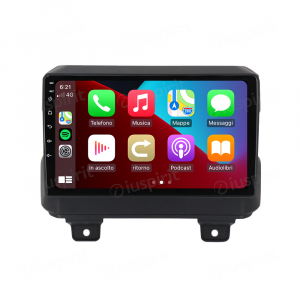 ANDROID autoradio navigatore per Jeep Wrangler 4 JL 2018 2019 CarPlay Android Auto GPS USB WI-FI Bluetooth 4G LTE