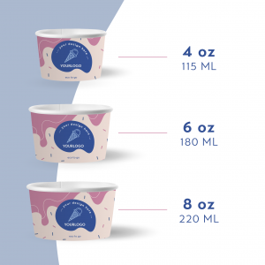 Coppette gelato personalizzate SMALL (4oz-115ml) - View2 - small