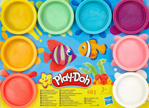 Hasbro Play-Doh 8 Pack Rainbow, 8 Barattoli
