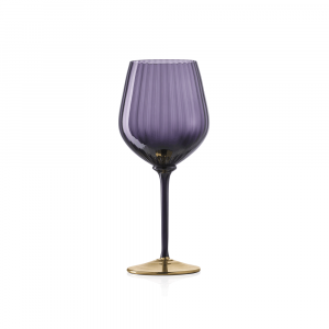 Cote D'Or Wine Glass Periwinkle-Gold