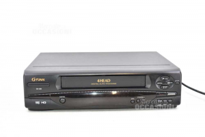 Videoregistratore Cassette VHS Funai 4 Head Digital Auto Tracking Nero No Telecomando