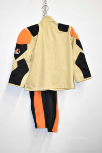 Costume Of Carnival From Action Man Beige Black And Orange Size 3