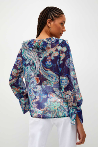 Blouse with Paisley Print