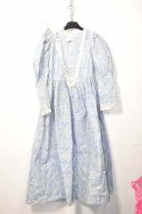 Dress Of Carnival From Checkers Of Short Baby Girl Light Blue
