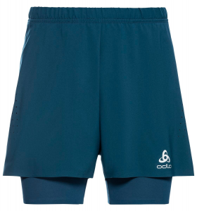 Odlo - 2/IN/1 SHORTS ZEROWEIGHT 5 INCH BLUE WING TEAL