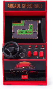 Legami Mini Videogioco Arcade Speed Race 30 Giochi Lingua Inglese Luci e Suoni 85X26 cm Schermo 24 pol