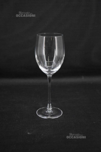 6 Wine Glasses White H 19 Cm