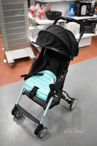Stroller Inglesina Comby Black And Lightblue With Case And Sheet Per Rain