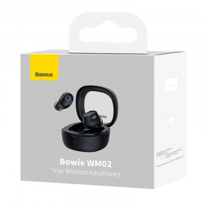 Auricolari wireless Bowie WM02 TWS, Bluetooth 5.3 (nero) | Blacksheep Store