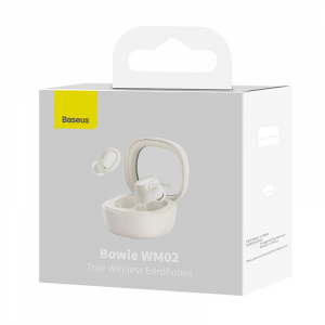 Auricolari wireless Bowie WM02 TWS, Bluetooth 5.3 (bianco) | Blacksheep Store