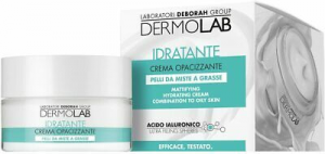 Dermolab Crema Idratante Opacizzante Pelli Miste-Grasse Acido Ialuronico 50Ml