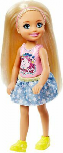 Mattel  Barbie Club Chelsea Bambola Con Maglietta Unicorno Frl79