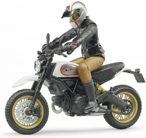 Bruder 63051 Moto Ducati Desert Sled Con Motociclista 