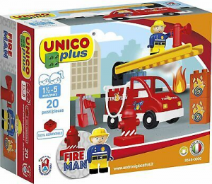 Unico Plus  Fire City Pompiere Macchina Dei Pompieri Mattoncini 20Pz 8545