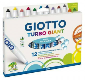 Giotto Pennarelli Turbo Giantlavabile 7,5Mm - Conf. 12 431999