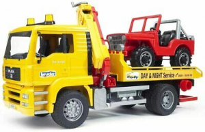 Bruder - Man Tga Camion Trasporto + Jeep 2Pz 02750