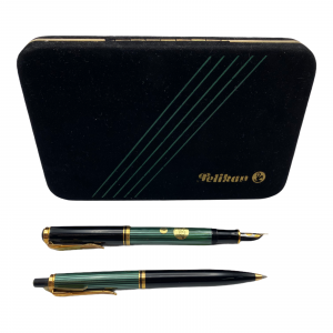 Pelikan Stilo+Sfera Revival Verde Pennino 18K Con Finiture Dorate In Gift Box 