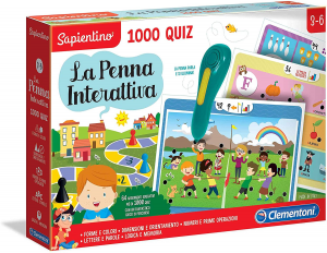 Clementoni 16211 Sapientino La Penna Interattiva 1000 Quiz domande  gioco di percorso