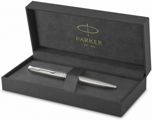 Parker Sonnet Penna A Sfera Sottile Acciaio Inossidabile In Gift Box