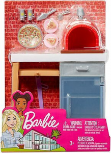 Barbie Set Di Arredamenti Da Esterno Con Forno Di Mattoni Fxg38