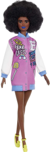 Barbie Fashionistas Bambola Afroamericana con Giacca alla Moda GRB48