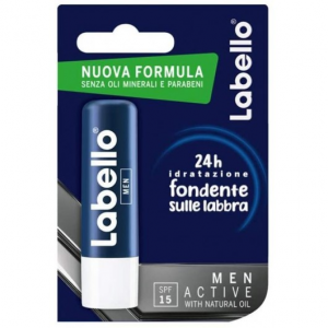 Labello Active For Men blu opaco Spf 15 5,5 Ml