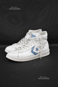 Zapatos Conversar Todo Estrella Blanco Azul Talla 41 Yo