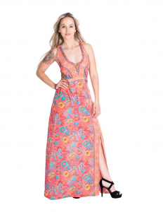 Indian silk long dress - Hippie Chic
