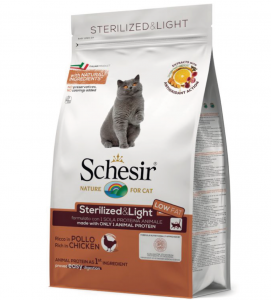 Schesir Cat - Sterilized & Light - 10 kg - DANNEGGIATO