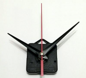 Meccanismo silenzioso per orologio da parete completo di lancette